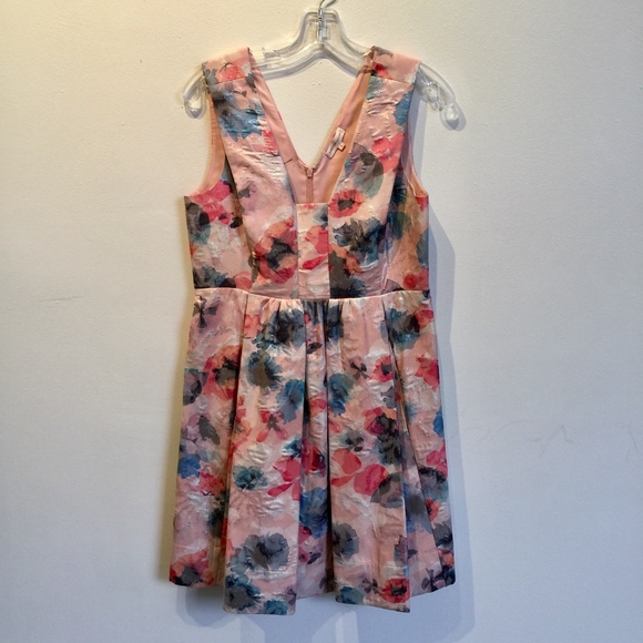 Rebecca Taylor Dresses & Skirts - Rebecca Taylor Poppy print Brocade Fit and Flare